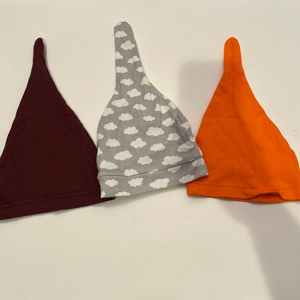 One Size Baby hats bundle of 3